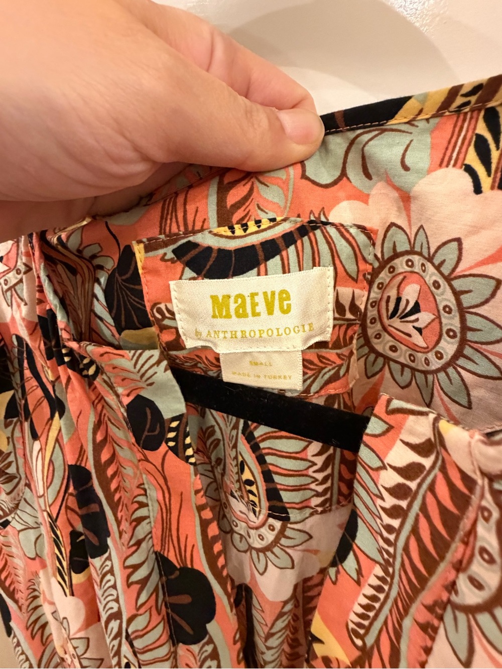 Anthropologie The Somerset Maxi Dress Cotton Tiered Floral Small - Picture 5 of 5